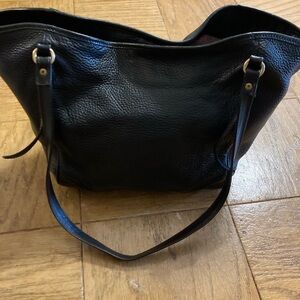 Burberry Black Leather with Beige Checkered Interior